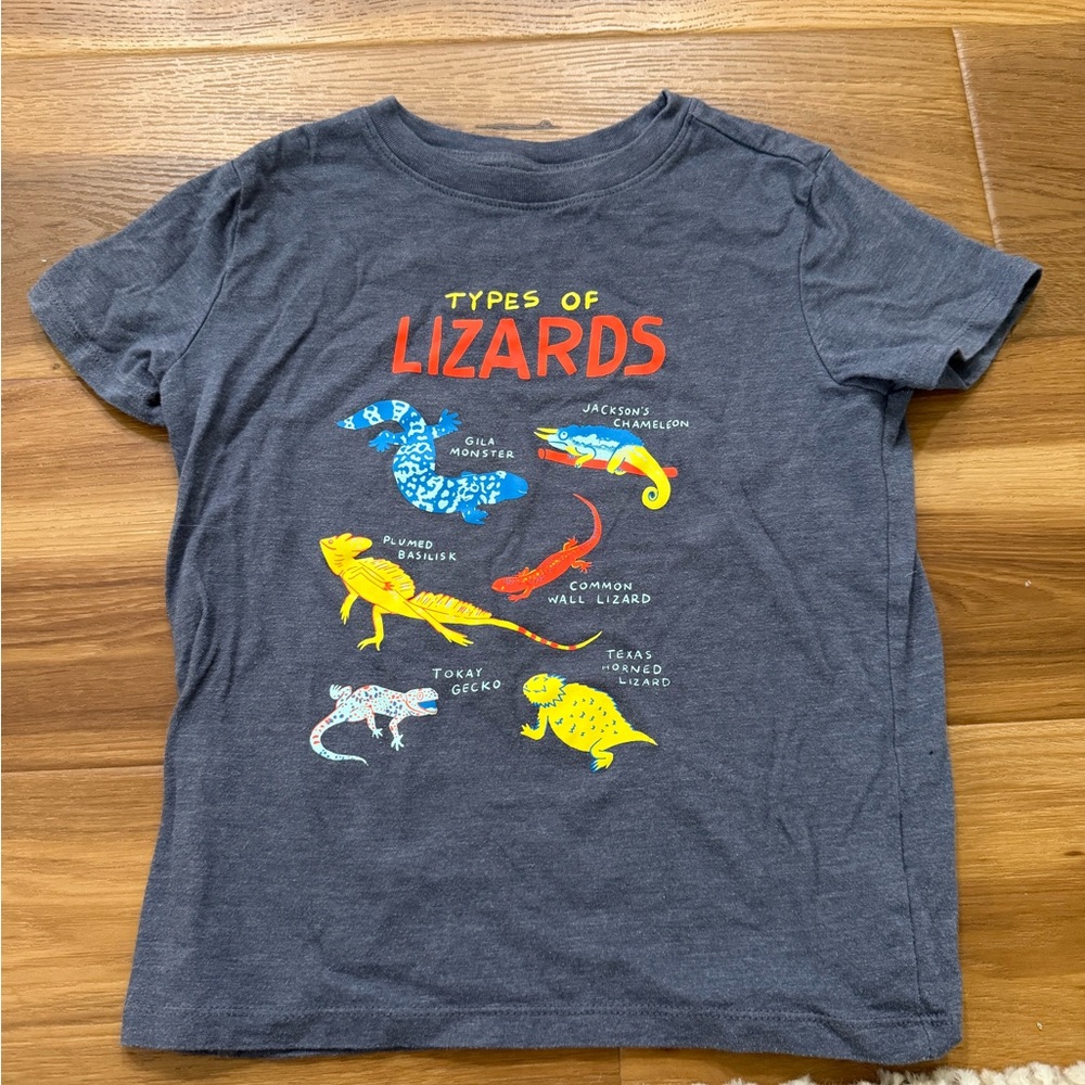 Grey Lizard T-Shirt - Kids